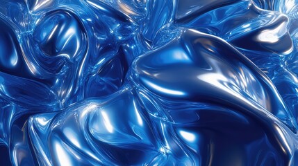 Poster - A smooth gradient background from deep blue to light azure with glowing effects, offering a dynamic feel for designs.