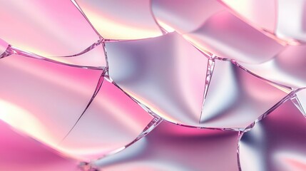 Aufkleber - Torn abstract background concept. Close-up of reflective, colorful surface with intricate geometric patterns.