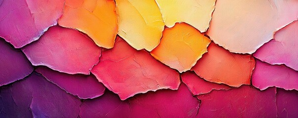 Aufkleber - Torn abstract background concept. Colorful abstract layers create a vibrant and artistic backdrop for any design project.