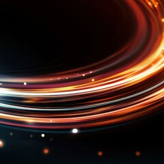 Poster - Dynamic abstract light trails digital art modern design creative environment vivid imagery visual concepts for impact
