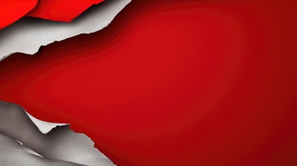 Poster - Torn abstract background concept. Abstract background with torn red and gray paper texture, perfect for design projects.