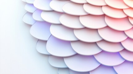 Poster - colorful layered abstract design digital art modern aesthetic creative environment close-up perspect