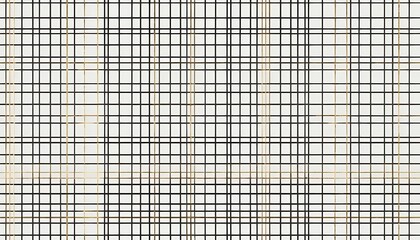 Poster - Abstract Grid Pattern Black Gold Lines White Background