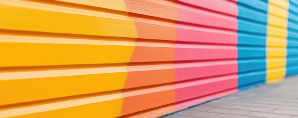 Poster - Graffiti abstract background concept. Colorful wall with vibrant stripes creating a modern, artistic atmosphere.
