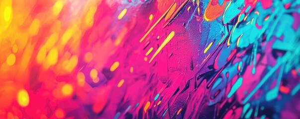 Poster - Graffiti abstract background concept. Vibrant abstract background with colorful patterns, ideal for design and creative projects.
