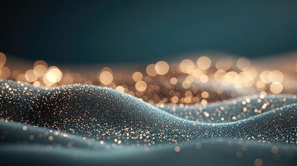 Aufkleber - Sparkle abstract background concept. Abstract close-up of shimmering waves with bokeh effects and sparkling textures.