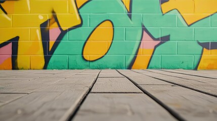 Poster - Graffiti abstract background concept. Vibrant graffiti art on a colorful wall, showcasing urban creativity and expression.