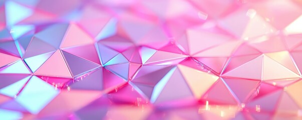 Aufkleber - Sparkle abstract background concept. Vibrant geometric pattern in shades of pink and blue for creative design projects.