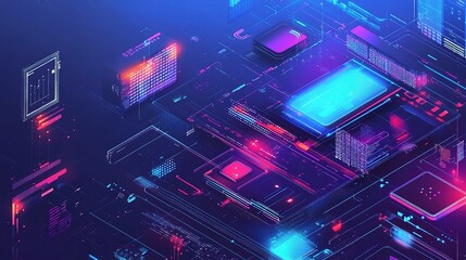 Poster - Digital Transformation Concept in Business with Cloud Technology