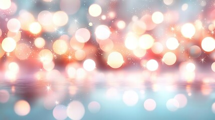 Poster - Sparkle abstract background concept. A vibrant bokeh background featuring colorful lights and soft focus effect.