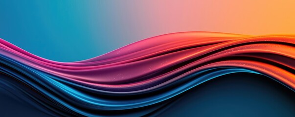 Poster - Sparkle abstract background concept. Colorful abstract wave design with smooth gradient and dynamic flow, ideal for backgrounds.
