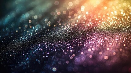 Poster - Sparkle abstract background concept. Colorful bokeh background with sparkling light effects in various vibrant hues.