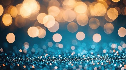 Poster - Sparkle abstract background concept. Glistening bokeh lights create a vibrant and captivating background for any design project.