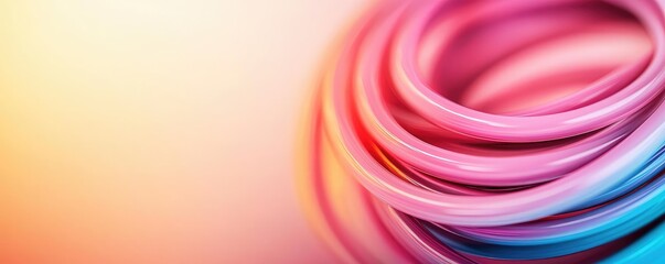 Aufkleber - Circles abstract background concept. Colorful abstract rings create a vibrant and dynamic visual effect.
