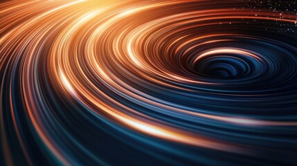 Poster - Cosmic abstract background idea. A mesmerizing swirl of light and color in a cosmic vortex, evoking mystery and wonder.