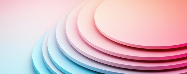 Poster - Circles abstract background concept. Abstract layered circles with gradient colors creating a modern, artistic composition.