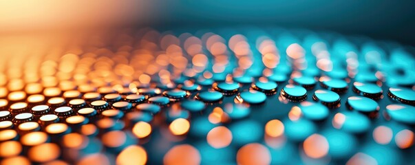 Aufkleber - Circles abstract background concept. Abstract close-up of colorful water droplets creating a mesmerizing pattern.