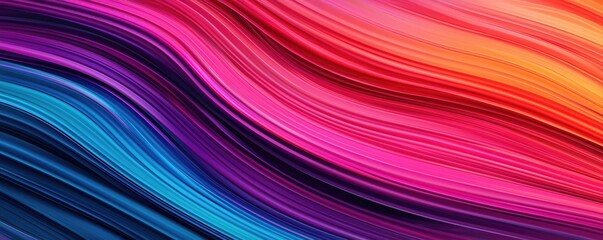 Poster - Cosmic abstract background idea. Vibrant abstract waves of color showcasing a dynamic flow and artistic expression.