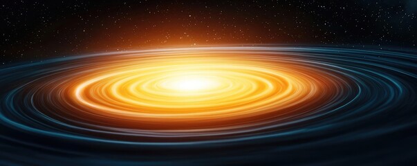 Poster - Cosmic abstract background idea. A mesmerizing view of a glowing galaxy, showcasing cosmic energy and swirling patterns.