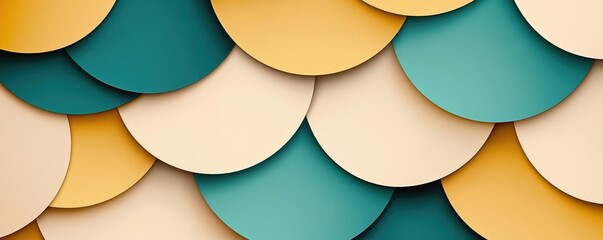 Aufkleber - Circles abstract background concept. Colorful circular paper layers create a vibrant textured background for design projects.