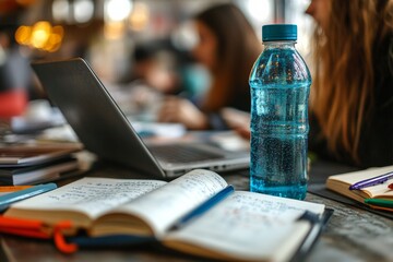 Poster - Modern Study Space Tech and Focus in Academic Preparation