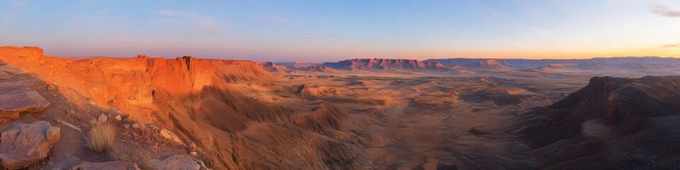 Aufkleber - Panoramic view of the glowing red and orange sandstone layers of The Wave, with the rugged desert landscape stretching into the distance, in 4K resolution