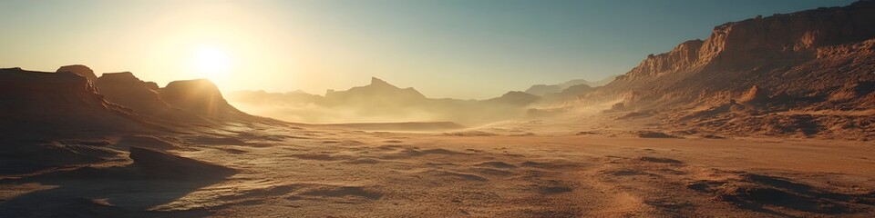 Poster - Wide shot of The Wave s rugged desert surroundings glowing under vibrant morning light, with swirling sandstone formations creating a cinematic foreground, in 4K resolution