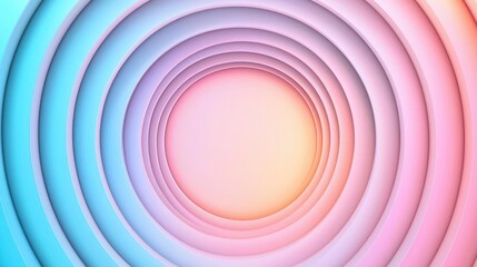 Poster - Circles abstract background concept. Abstract circles in soft pastel colors create a tranquil visual experience.