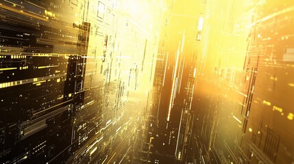 Poster - High-Tech Abstract View of Advanced Digital Technology Background