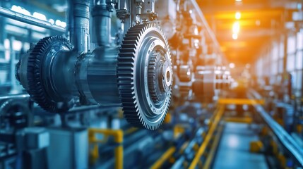 Poster - intricate gears and cogs working in synchrony inside machinery