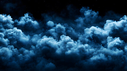 Poster - Dark, moody clouds swirling in a night sky, creating a dramatic atmosphere