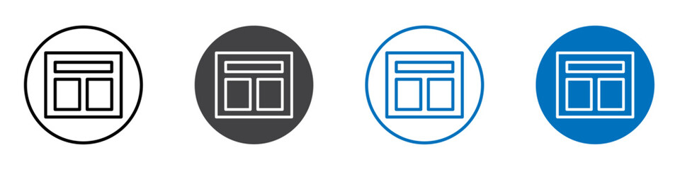 Tempelate icon flat editable icon mark set.