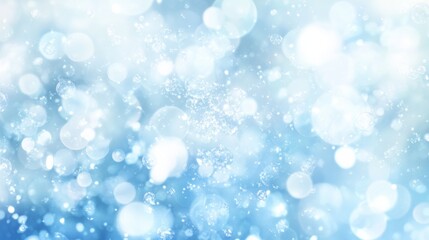 Aufkleber - Light blue background with floating air bubbles, evoking a sense of hygiene, purity, and cleanliness, perfect for health-related themes.