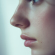 © SOOKSUN - Close-up Profile of a Woman's Face, Soft Skin, Natural Beauty