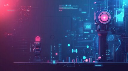 Poster - Digital Interface Showcasing Machine Learning in the Industry Scene