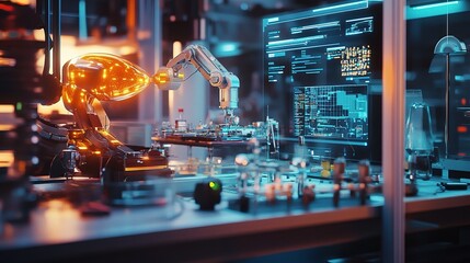 Poster - automation in smart factory with advanced robotics and ar technology