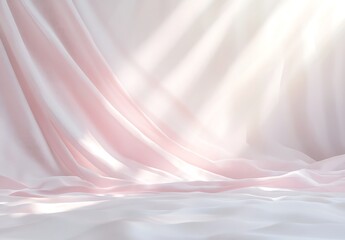 Wall Mural - Pink and white gradient spring background