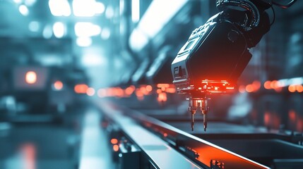 Poster - High-Tech Robotic Assembly Line with Precision Machinery Features