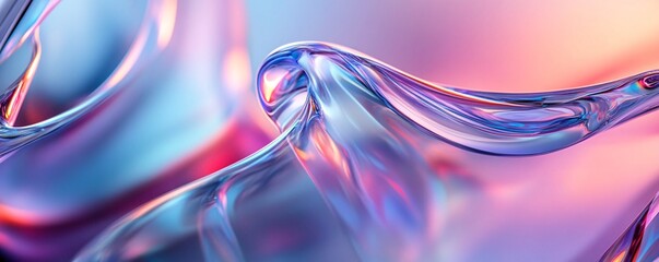 Aufkleber - Abstract colorful fluid art forming wavy shapes background