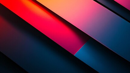 Poster - Colorful diagonal stripes creating modern abstract background