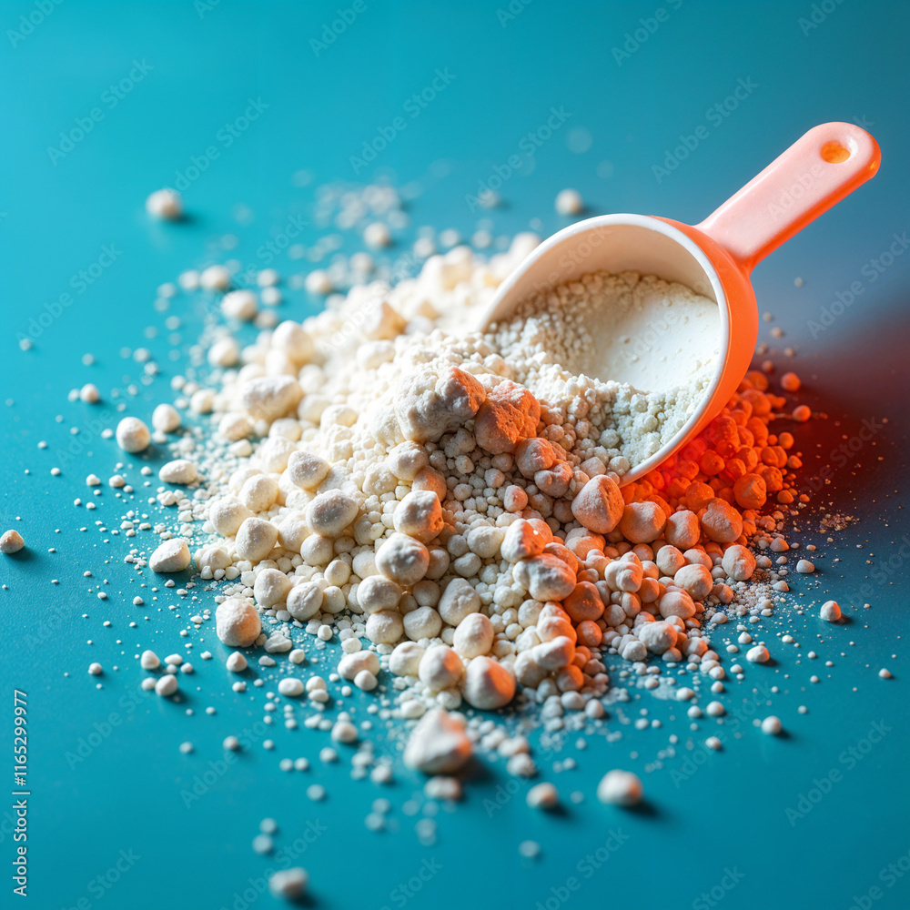 Fine Powder Scattered Like Stardust Across a Darkened Surface Stock ...