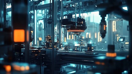 Poster - advanced automated machines in a smart digital factory environment