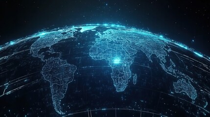 Poster - Detailed World Map with Text Overlay in Gigapixel Standards