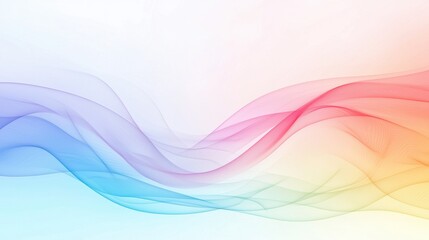Aufkleber - Dynamic colorful waves abstract design digital artwork soft background artistic viewpoint fluid concepts for visual appeal