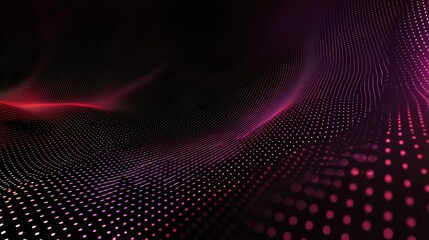 Poster - Dynamic digital waves abstract space visual art digital environment close perspective modern aesthetics for creative inspiration