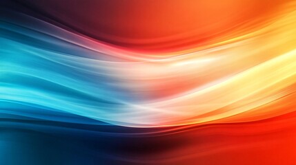 Poster - Abstract flowing lines creating dynamic colorful background design