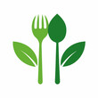 © MDYASIN - Leaf Handle Fork and Spoon Vector Design