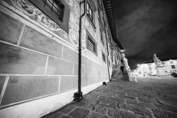 Wall Mural - Night View of Palazzo della Carovana in Piazza dei Cavalieri Pisa, Italy