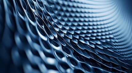 Poster - Abstract metallic mesh structure forming a futuristic tunnel background