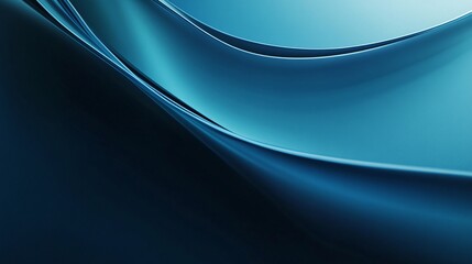 Poster - Abstract blue wavy background flowing smoothly with elegant lines